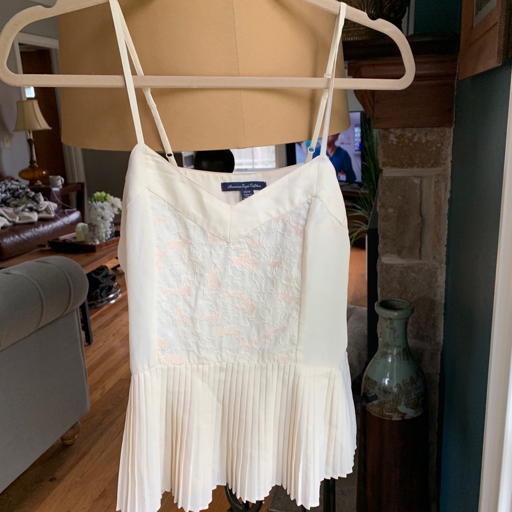 AE Pleated lace blouse